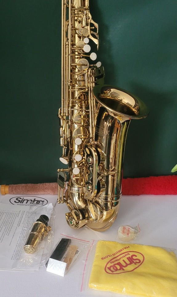 Simba Brass Alto Saxophone AS-100 (3308203) With Hard Case | eBay