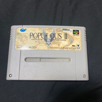 SFC Super Famicom Populous 2 Operation Confirmed Japan 4J