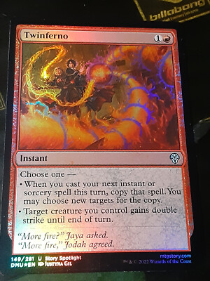 Twinferno FOIL ,Dominaria United , Near Mint ,MTG, FREE