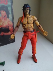 NECA ULTIMATE RAMBO NES FIGURE NINTENDO ATARI REEL TOYs  SYLVESTER STALLONE LOOK