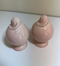 Vintage PINK Taylor Smith  Taylor TST LuRay Pastel Salt  Pepper Shakers 3.5  