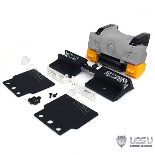 LESU 1/14 Metal Rear Beam Bumper for Tamiya Model R470 R620 RC Tractors Truck - Picture 10 of 12