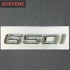 CHROME 650i FOR 650 i REAR TRUNK NAMEPLATE EMBLEM BADGE NUMBERS DECAL NAME LOGO