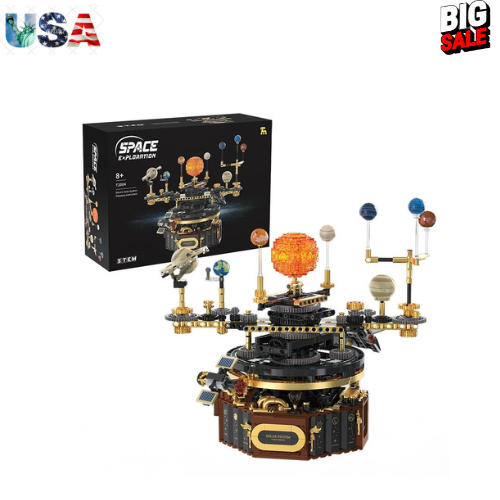1098Pcs Solar System Sun & Earth Revolution Building Blocks Educational Toys