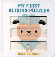 MY FIRST SLIDING PUZZLES: BABY ANIMALS (EN INGLES) - Board book - GOOD