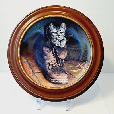 w s george  puss in boot  victorian cat Capers collection decorative plate
