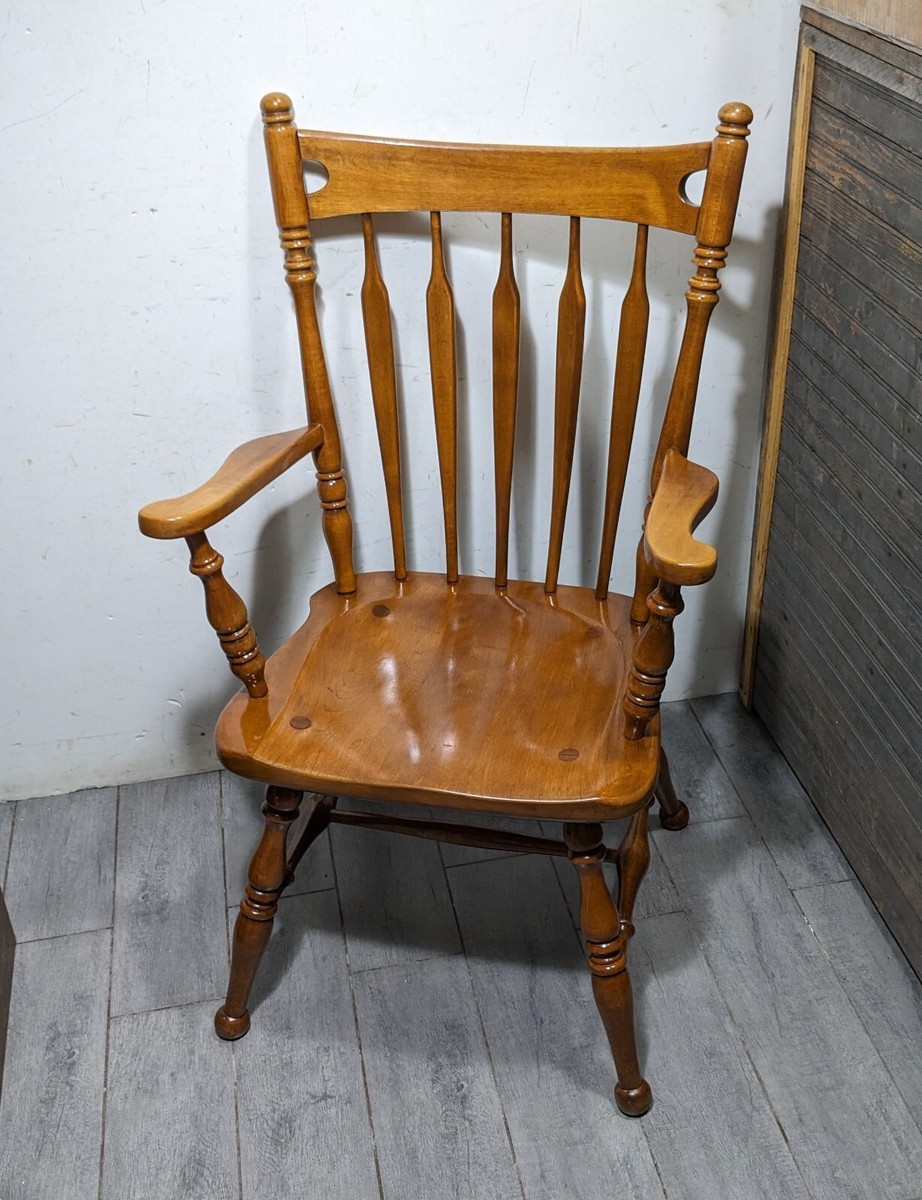 アンティークチェア　無垢　椅子　stick back chair-oak Antique Oak Spindle Back Chair – Industrial Artifacts
