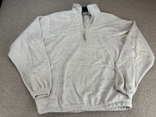 Ozark Trail Fleece Jacket M Oatmeal Tan Coat Quarter Zip Pullover