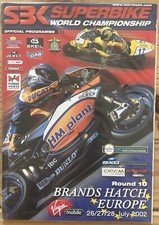 Race Programme 28 July 2002 Brands Hatch World Superbike Championship A4