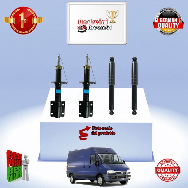 Set 4 StoßDäMpfer Vorderseite + Heck Peugeot Boxer 2.5 Tdi 79KW 107CV Von 1997->-image