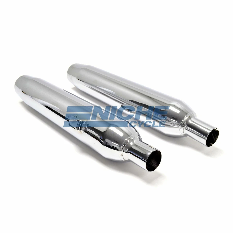 MAC Kawasaki 1985-1987 KZ454 454 LTD Taper Tip Muffler Pipes Slip-Ons * - Image 2 of 4