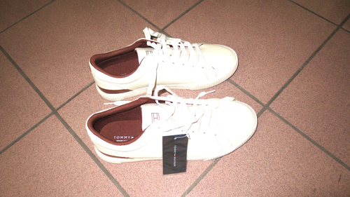 New Tommy Hilfiger Sneaker Casual man 9 off white - Picture 2 of 4