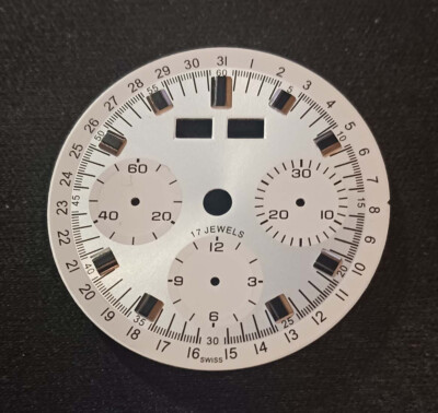 ZIFFERBLATT FÜR VALJOUX CAL. 72c u. 730 UNBRANDET  Ø 32,50MM  ~NOS~