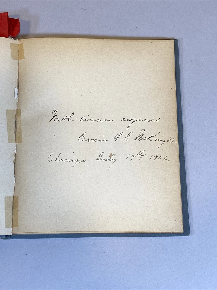Suggestion from Our Lord's Prayer SIGNED by Carrie G. C. McKnight Vintage Book - Image 3 of 4