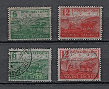 1946 Provinz Sachsen - Michel 90-91 Bodenreform ** oder o S&auml;tze zur Auswahl