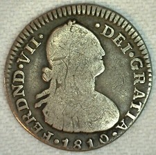 1810 NR JF Colombia Silver Real Spanish Colonial Coin You Grade Nuevo Reino