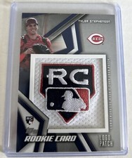 Tyler Stephenson RC 2021 Topps 1st MLB RC Rookie Logo Patch Card Cincinnati Reds