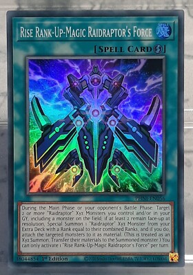 Rise-Rank-Up-Magic Raidraptor's Force - SR - PHNI-EN056 - Phantom Nightmare - NM