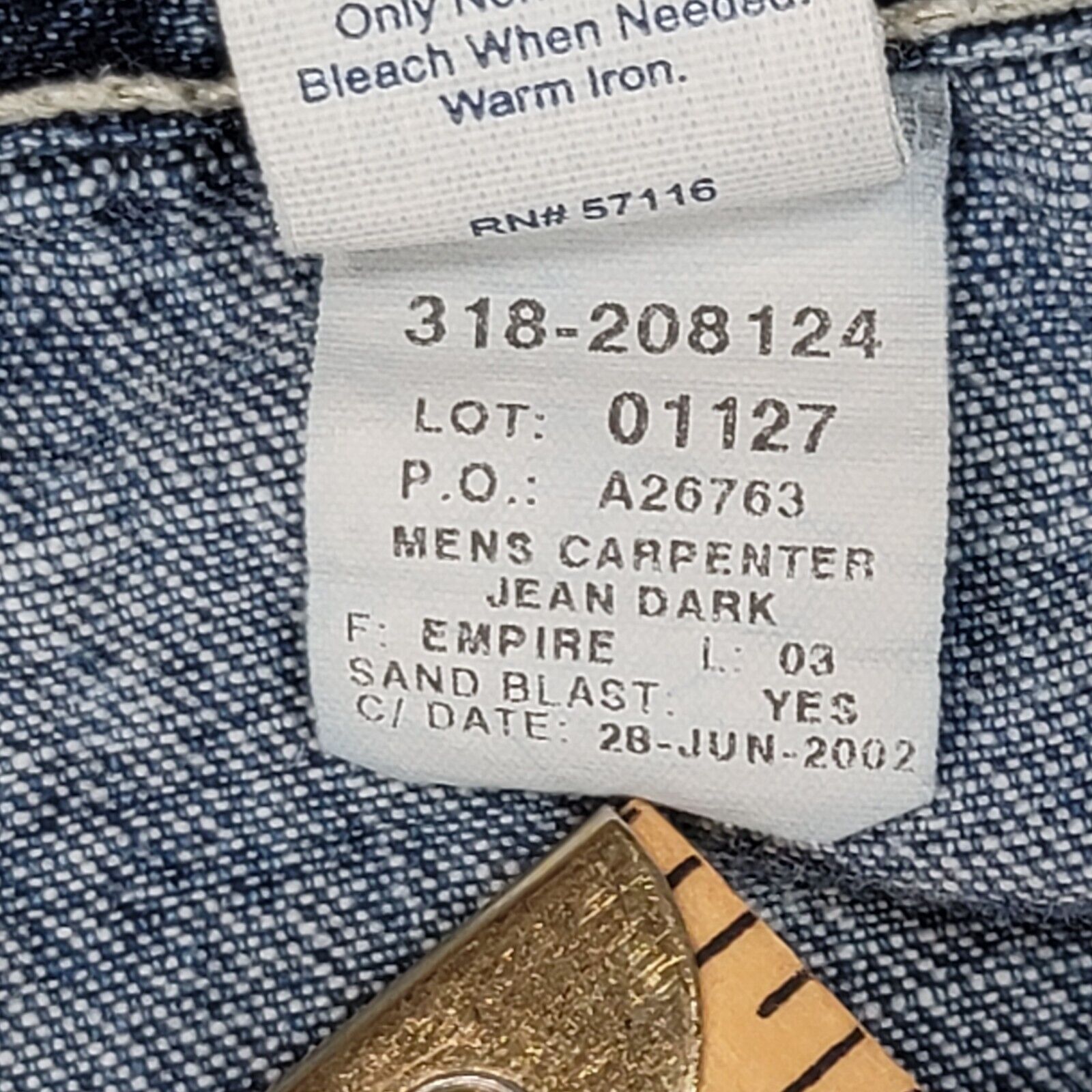 Vintage abercrombie fitch Jeans Mens 32x30 Blue D… - image 7