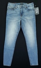 True Religion Women's 29 Jennie Curvy Big T Mid Rise Skinny Stretch Jeans Blue