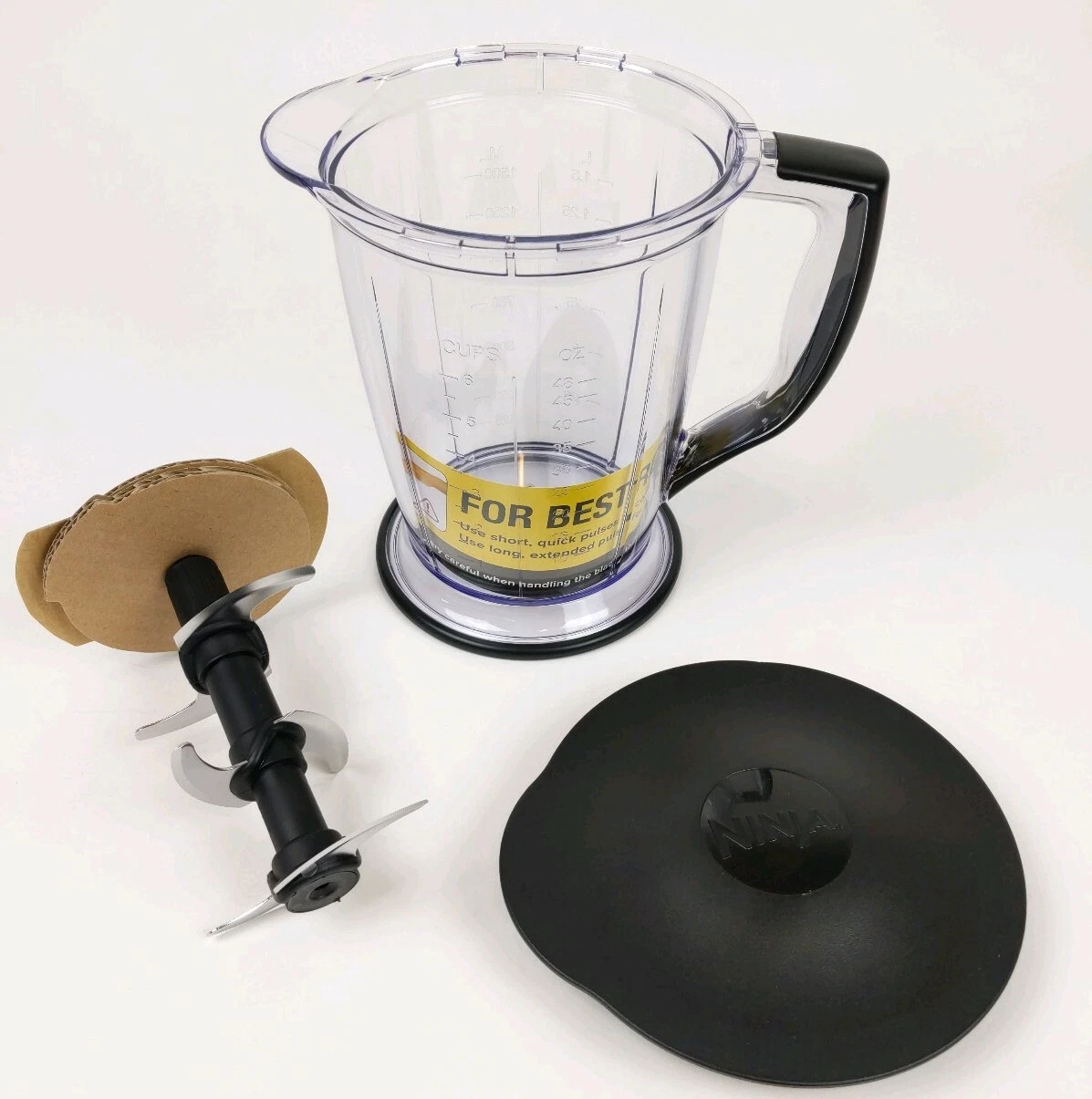 Ninja Master Prep Pro 48 oz Blender Pitcher Lid Replacement Round 6c W/Blade