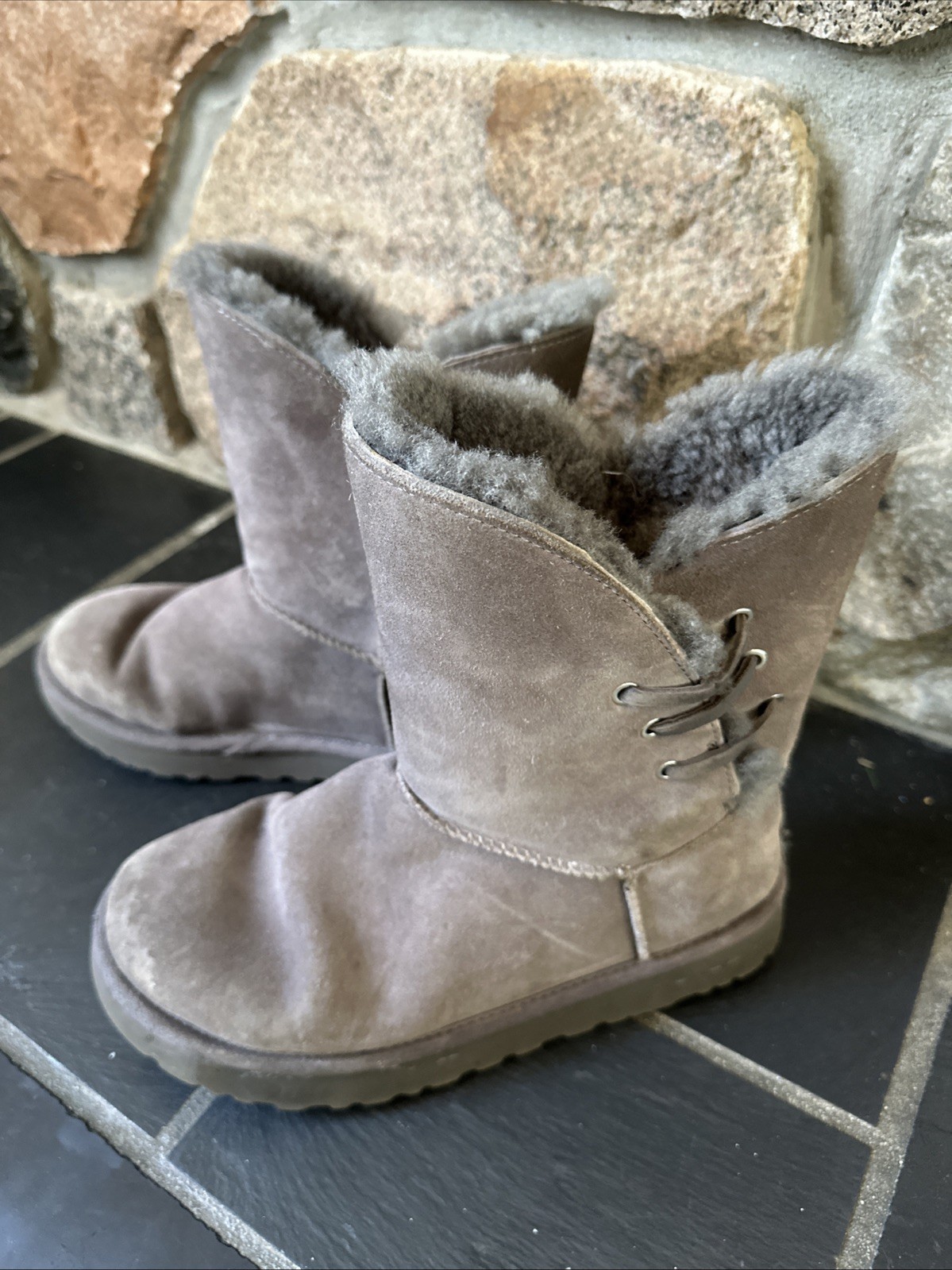 UGG CONSTANTINE 1018629GRAY SUEDE SIDE LACED SUED… - image 3