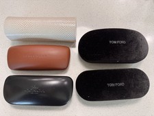 Lot of 6 designer Sunglass Eyeglass hard case...