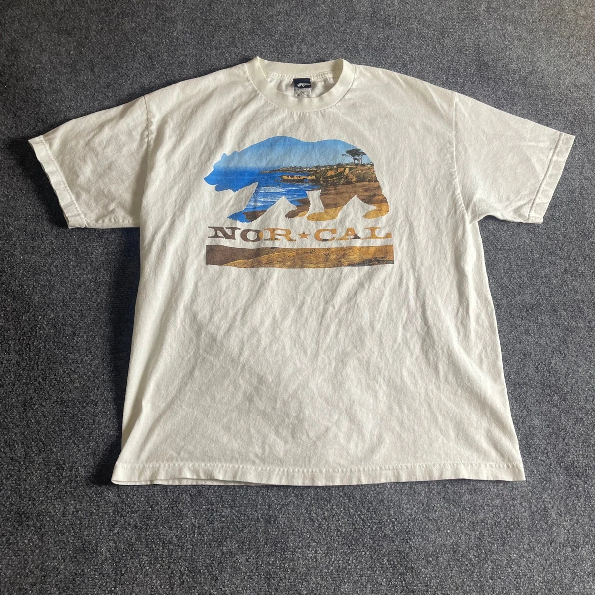 00'sオールドNHSタグ◎Nor Cal ロンT グレー L Short Sleeve Shirts