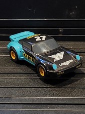 Scalextric Hornby Porsche 27 Cibie Longines HO Slot Car Yokohama Black  Teal