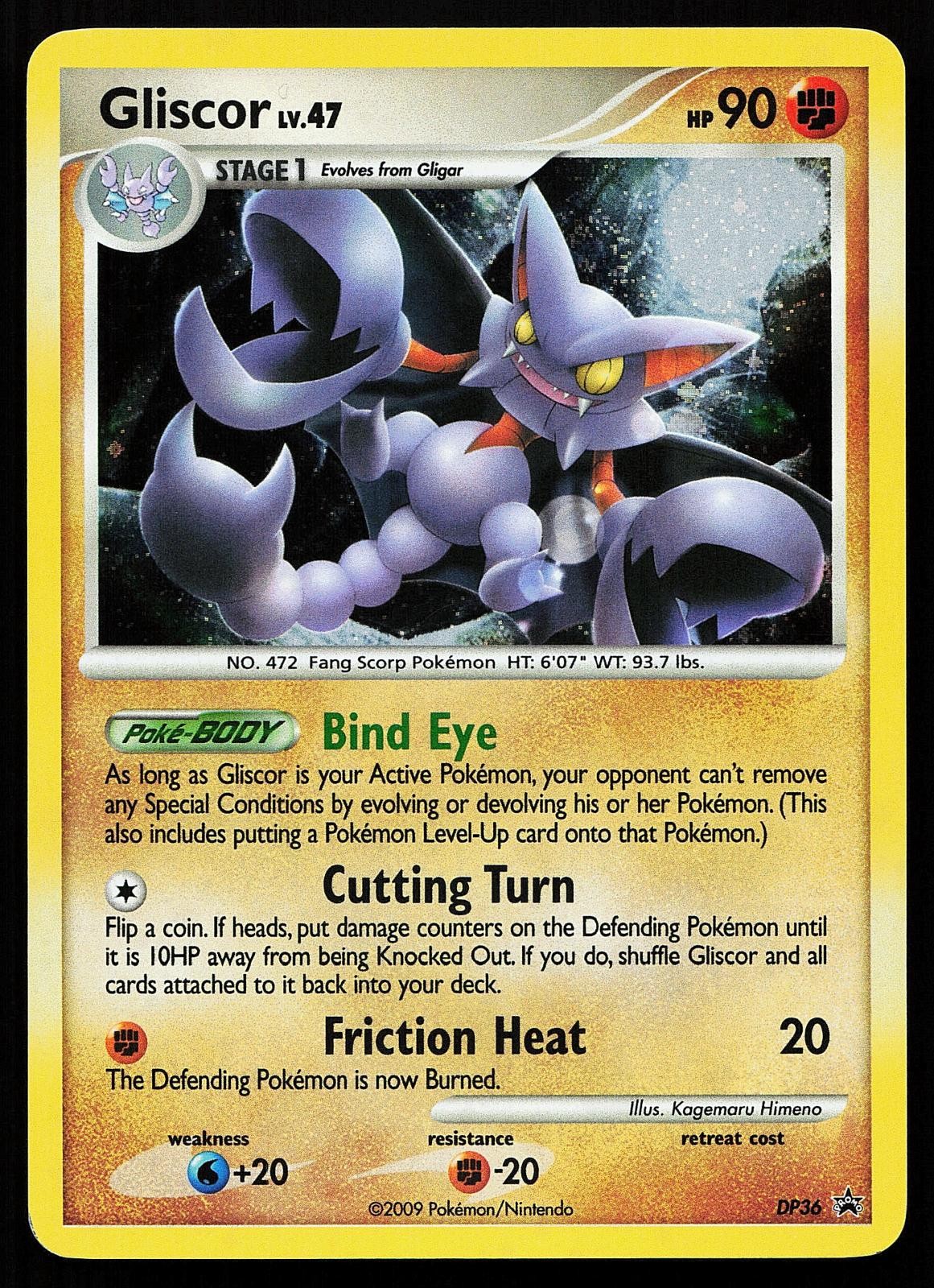 Gliscor DP36 Holo Diamond and Pearl Promo Pokemon Card