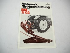 Original Prospekt Busatis BM1102 Mähwerk an IHC Schlepper 1983