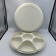 Vintage Tupperware Divided Veggie Fruit Dip S...