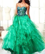 Mac Duggal Sequin Tulle Prom Dress Size 2