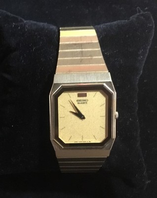 Vintage SEIKO 7430-5400 Mens Slim Quartz Galaxy Lacquer Dial Watch