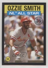2021 Topps 1986 All-Star Baseball Black 256/299 Ozzie Smith #86AS14 HOF 04br