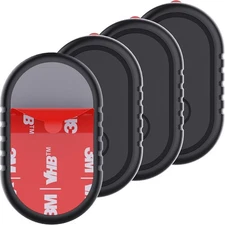 4 Pack for Samsung Smart Tag 2 Adhesive Mount, ABS Waterproof 4 Pack, black 