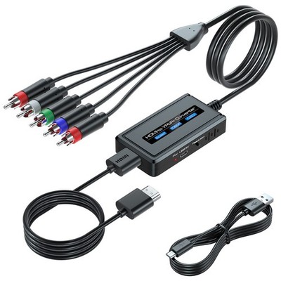 HDMI to Component Converter Cable with Scaler Function, 1080P HDMI to YPbPr S...