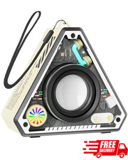 Mini Portable Bluetooth Speaker Wireless with Lights TWS Pairing Outdoor Indoor