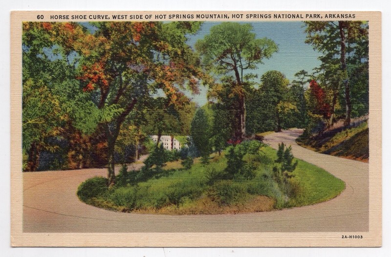 1940s? Linen - CLOSEOUT - Horse Shoe Curve - Hot Springs Nat'l Park, AR