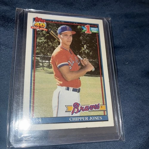1991 Topps   Chipper Jones   Rookie Card   #333   Atlanta Braves   HOF