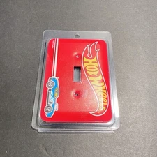 Hot Wheels Red Metal Light Switch Cover Officially Licensed from Mattel NIB