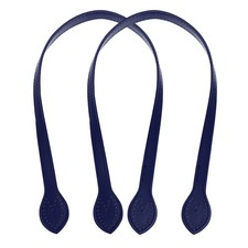 2pcs 24 Inch Leather Purses Straps Handbag Bag Handles with Ear, Dark Blue
