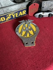 Vintage AA Member Car Badge - Early AUTOMOBILE ASSOCIATION Car Badge from 1920’s