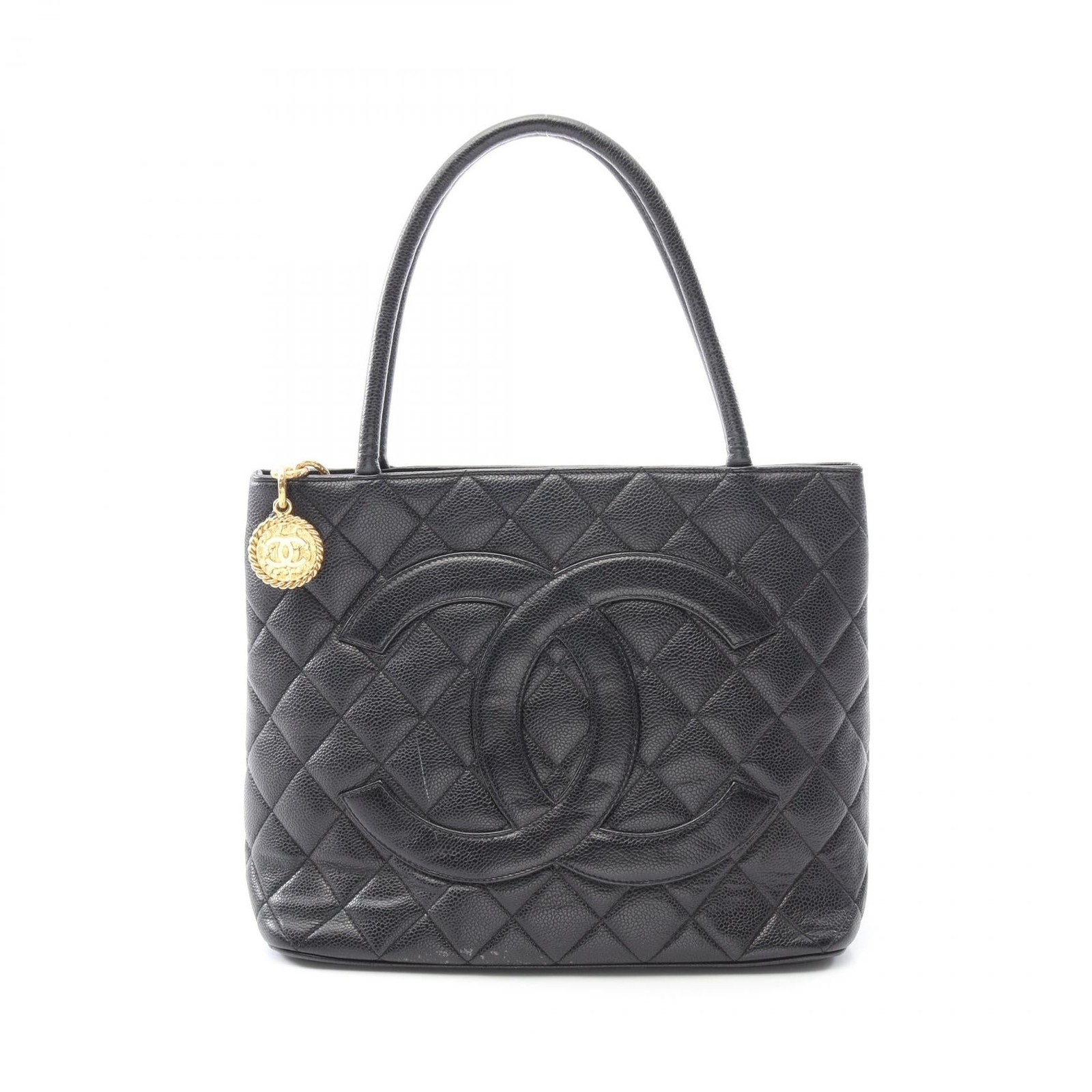 Chanel Reissue Tote Leather Tote Bag Women Black One Size 540691