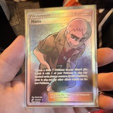 Pokémon Nanu Full Art Trainer Ultra Rare Holo SM-Team Up 179/181 English Card