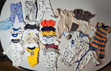 30 Pc Baby Clothes Lot 0-3 Months Bodysuits Pants Sleepers Mixed Brands