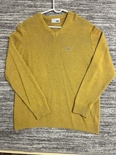 Lacoste Men  s L Lambs Wool Jumper Sweater Pullover Cottagecore Causal Preppy