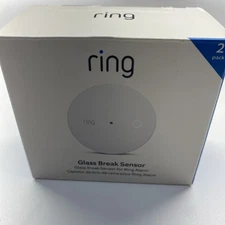 Ring Alarm Glass Break Sensor 2-Pack 4AG1S1-0EN0 Brand New Sealed Free Ship B