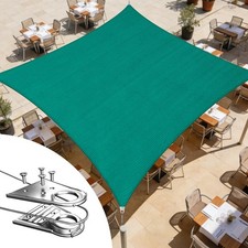 Royal Shade 22' x 22' Green Square Super Ring Sun Shade Sail RSTAWS 260 GSM