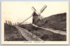 Antique Massachusetts Postcard NANTUCKET The Old Mill Gardiner Early 1900s
